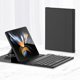 thumbnail image 1 of Leather Fold Stand Keyboard For Samsung Galaxy Z Fold 2 3 4 Bluetooth Wireless Keyboard With Stand and Pen Slot Case Cover, 1 of 5