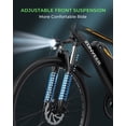 thumbnail image 6 of DYU 26" Electric Bike for Adults, 36V/10AH Removable Battery, Peak 750W Brushless Motor, 50 Miles Commuting Range, Front Fork Suspension, Shimano 7 Speed, Class 2 Ebike, UL2849, 6 of 10