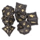 thumbnail image 2 of 7 dados poliédricos de metal exquisito, ligero, número claro, juego de mesa, dados 09, 2 of 5