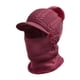 thumbnail image 1 of Gorro de punto con pasamontañas, bufanda para el cuello, para ciclismo de nieve, correr, máscara de esquí de invierno Color rojo oscuro, 1 of 9