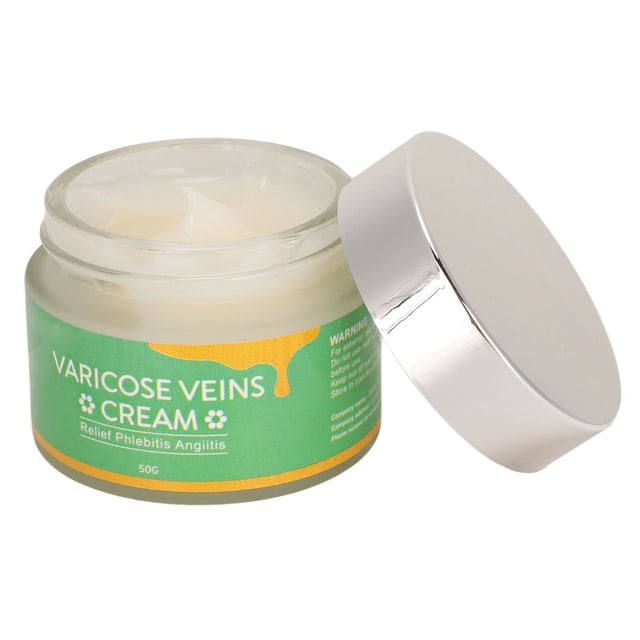 Crema para venas varicosas 50 ml Fórmula suave Uso externo Absorción de masaje Hidratar la piel Crema para venas de araña para vasculitis Flebitis Arteriosclerosis