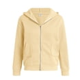 thumbnail image 5 of Gubotare Girls Zip Up Hoodie Kids Fashion Oversized Sweatshirt Jacket With Pockets Lightweight Preppy Sweatshirts 5-14 Years (Khaki, 4-5 Years), 5 of 7