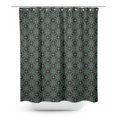 thumbnail image 1 of S4Sassy Brown Floral Damask Water Repellent Bath Shower Curtain With Roller Rings Hook-60 x 75 Inch, 1 of 6