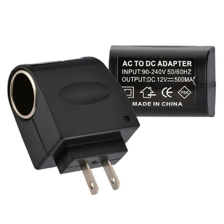 Car Cigarette Lighter Converter Plug Adapter 110V-240V AC Wall Power To 12V  DC