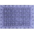 thumbnail image 1 of Ahgly Company Machine Washable Indoor Rectangle Abstract Blue Modern Area Rugs, 4' x 6', 1 of 4