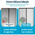 thumbnail image 5 of Magnetic Screen Door - Bugs Out, Breeze in - Install Auto-Sealing Heavy Duty Double Stitched Mesh, Hands Free Sliding & Patio Doors Net, Pet & Kid Friendly, 5 of 10
