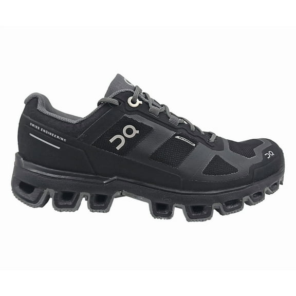 ON Cloudventure Waterproof 2 Womens Shoes Size 7, Color: Black/Graphite