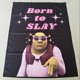 thumbnail image 3 of Tapestry Born to Slay, divertido personaje con gafas de sol, 100 x 150 cm, 3 of 3