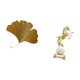 thumbnail image 5 of Esculturas de pared de hojas,Esculturas de pared de hierro forjado con hojas de ginkgo,Escultura de arte de pared con hojas de ginkgo para colgar,Figura de escritorio,Estante con estatua de, 5 of 8