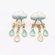 thumbnail image 1 of Pendientes colgantes originales con forma de nube y lluvia azul para mujer, joyería encantadora con esmalte blanco suave, talla única, 1 of 5