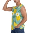 thumbnail image 3 of Fotbe Lemons Chamomile Flowers And Leaves Men's Camiseta sin Mangas Estampada para Hombres, Playera Casual para Gimnasio, Entrenamiento, Playa-3X-Large, 3 of 7