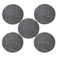 thumbnail image 1 of Furnish My Place Crocodile Light Grey Area Rug, Animal Print Area Rug, Pet-Friendly Rug, Baby Nursery Mat, Indoor Rug, Perfect for Living Room, Playroom, 3' Round - Set of 5, 1 of 5