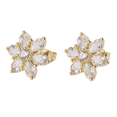 thumbnail image 1 of Aretes para Mujer LuckyLy Oro 14k con Zirconias Modelo Gia Dorado UNITALLA, 1 of 6