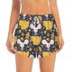 thumbnail image 2 of Balery Mouse Cheese Pantalones cortos deportivos para mujer con forro y dos bolsillos, elásticos, para entrenamiento, gimnasio, yoga-X-Large, 2 of 7