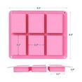 thumbnail image 4 of Rectangle Silicone Soap Mold - 6 Large Cavity DIY Molds Reusable Silicone Ice Cube Trays Molds for Soap Making Bar, Resin, Homemade Craft, 4 of 7