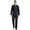 Black, variant on Men's Long Sleeve Coverall, Action Back Coverall Relaxed Fit, Work Wear Suit, Black Coverall