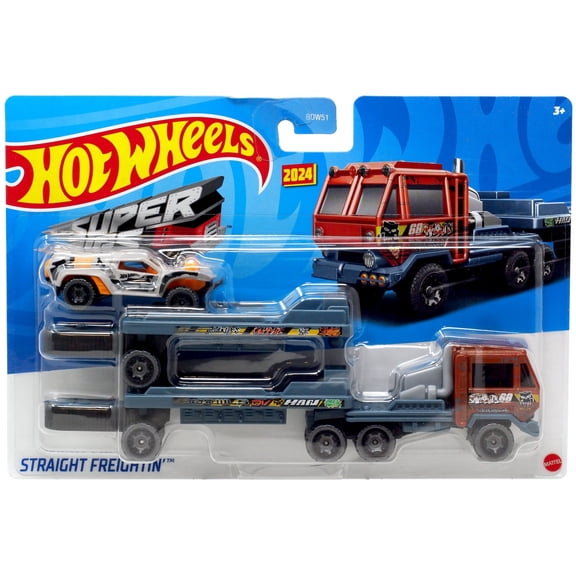 Hot Wheels Super Rigs Straight Freightin Diecast Car