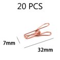 thumbnail image 5 of Pinzas para ropa resistentes y multiusos: sujeción fuerte para ropa, toallas, archivos y más, 5 diseños coloridos, pinzas para ropa de metal resistentes al viento, paquete de 20, 5 of 5