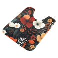 thumbnail image 7 of Yayeee Bath Rug for Bathroom Floor Non Slip Contour Fluffy Soft Absorbent Mat, 20"x24", Red Flowers Pattern, 7 of 7