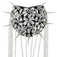 thumbnail image 2 of Punk Rivet Epaulettes Metal Tassel Fringe Shoulder Patches Suit Epauletter Blazer Badge Pin Back for Outfit 2 Pieces, 2 of 5