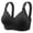 Black#front closure bras for women, variant on nerohusy Women's Plus Size Bras Underwire,Daisy Bras for Older Women,Daisy Bra,Daisy Bra for Seniors Front Closure,Comfortable Convenient No Wire Buckle Bra,Purple,XL