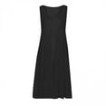 thumbnail image 3 of SHOPESSA Women's Summer Dresses Fashion Holiday Solid Color Sleeveless Party Beach Dress, 3 of 5