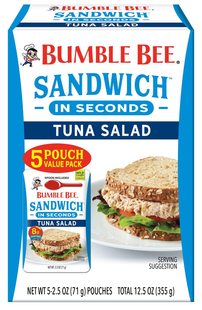 Product of Bumble Bee Sandwich in Seconds Tuna Salad Pouches 5 Pk. 2.5