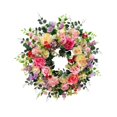 thumbnail image 4 of Corona artificial para puerta de 45 cm, accesorio fotográfico, adorno colgante creativo, corona floral para hogar, interior y exterior., 4 of 8