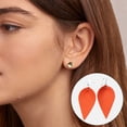 thumbnail image 3 of Methold Pendientes de hoja de cuero sintético para mujer, aretes de aleación cómodos y únicos, aretes para mujer Ropa, zapatos y accesorios Miscelánea, 3 of 6