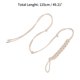 thumbnail image 3 of Bargains Únicos 1 Pc Cinturón Ajustable de Cuerda de Cuero Trenzado Patrón de Cuerda Ajustable Beige, 3 of 5
