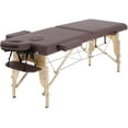 thumbnail image 7 of CL.HPAHKL Message Table Massage Bed Portable, 2 Folding Lightweight Lash Bed Esthetician Bed, Tattoo Bed Height Adjustable with Carrying Case Wooden Leg Spa Bed Hold up to 450lbs, Black, 7 of 7