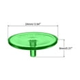 thumbnail image 2 of Uxcell 24mm Round Transparent Plastic Golf Ball Markers for Flat Position Mark Green 100 Pack, 2 of 5