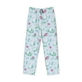 thumbnail image 4 of Goofa Rabbit And Butterfly Printed Soft Pajama Pants for Men, Wide Leg Comfy Casual Lounge Yoga Pants-Small, 4 of 9