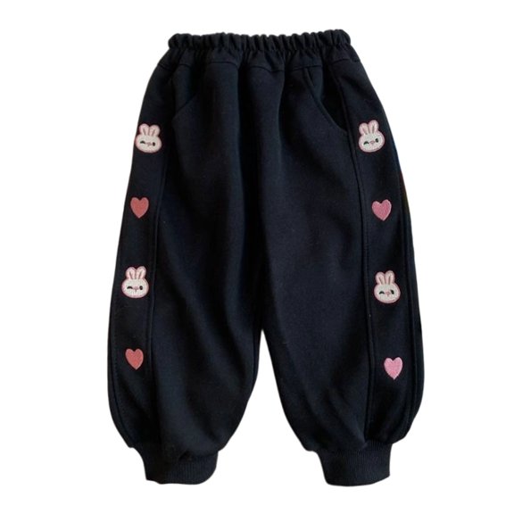 SJLDQY Girls Sweatpants Wide Leg Comfy Joggers for Girls Casual Sweat Pants with Pockets