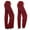 Red, variant on ZZwxWA Cargo Pants Women High Waisted Drawstring Stretchy Bootcut Yoga Pants with Pockets Wide Leg Flare Legging Lightweight Sweatpant Solid Color