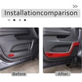 thumbnail image 4 of TINKI 2PCS Front Door Panel Cover Protector Trim for Honda Pilot 2016-2022/ Ridgeline 2017-2023/ Passport 2019-2023, Soft Carbon Fiber Car Door Panels Guard Anti Kick Sticker Accessories, 4 of 7