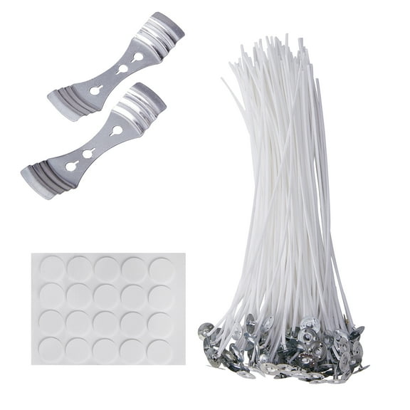 Candle Wicks with Stickers and Centering Device 100 Count