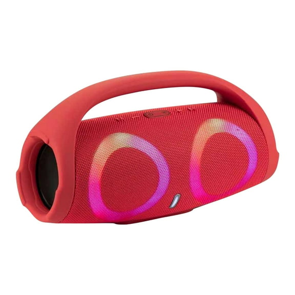 Byujiro Portable Bluetooth Speaker with Handle and Built-in Light Wireless Bluetooth Speaker Outdoor Colorful Portable Subwoofer
