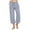 Purple, variant on Staron Linen Pants Women Drawstring High Waist Loose Solid 2025 Beach Cotton Linen Palazzo Pants Casual Summer Wide Leg Cropped Trousers