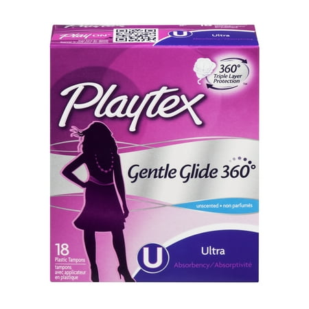 unscented gentle playtex tampons glide absorbency count ultra