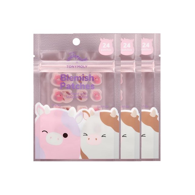 Parches con imperfecciones TONYMOLY x Squishmallows Patty + Ronnie