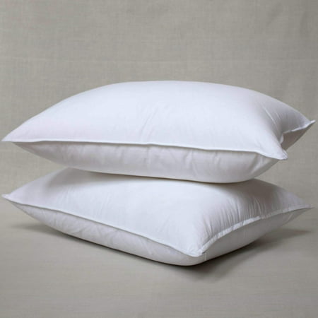 White Goose Feather and Down Pillow, Set of 2
