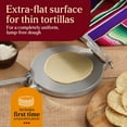thumbnail image 3 of Estrella 7.5 inch Cast Iron Tortilla Press and Tostonera, Perfect for Mexican Food, Tortillas, Empanadas and Sopes, Silver Finish, 3 of 7