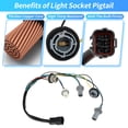 thumbnail image 4 of Arnés de Luz Trasera Único Bargains LH o RH para Kia Soul 2014 2015 2016 2017 2018 2019 No.92450-B2000, 4 of 7
