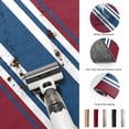 thumbnail image 5 of Area Rugs 5'x7', Red Blue Striped Carpet Runner Indoor Outdoor Rugs Home Decor Aesthetic, Modern Farmhouse Minimalist Stripes Non Slip Mats Washable Accent Rug for Living Room Bedroom, 5 of 8