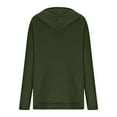thumbnail image 5 of jtjvou Womens Waffle Knit Zip Up Hoodies 2025 Fall Casual Loose Fit Sweatshirts Lightweight Track Jackets with Pockets Green L, 5 of 10