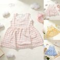 thumbnail image 5 of Mnyotv Lace Plaid Skirt Dresses for Girls Kids Summer Clothes Casual Sleeveless A-Line Dress Toddler Outfits Size 1-2Y, 5 of 5