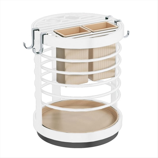 Portacuchillas con RotacióN de 360 °, Soporte para Cuchillos, Soportes MetáLicos de Cocina para Cubiertos, Utensilios, Bloque Insertado, Tanque de Almacenamiento,