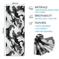 thumbnail image 2 of Black White Camo Digital Shapes Pattern Hot Yoga Mat Towel Non Slip for Hot Yoga - Quick-Drying Yoga Mat Cover with 4 Corner Pockets with Travel Bag - Hot Yoga Towel Non Slip 70"x26", 2 of 6