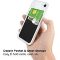 thumbnail image 4 of Phone Card Holder for Back of Phone, Stick On Silicone Credit Card Holder for iPhone Android, 4 of 5